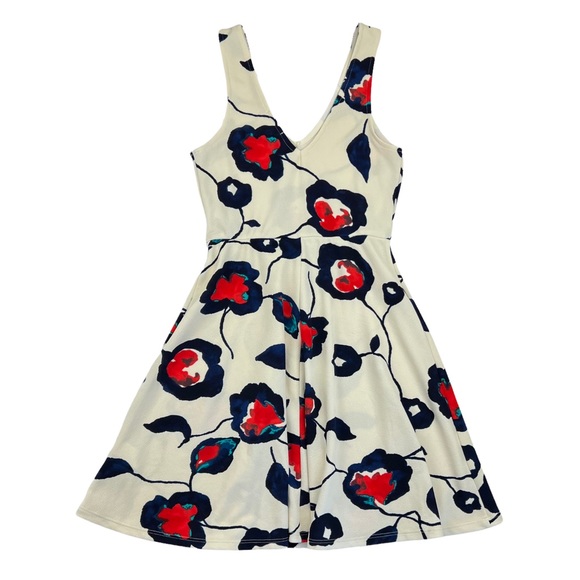 Anthro Everly Painted Poppies Dress - Picture 2 of 8